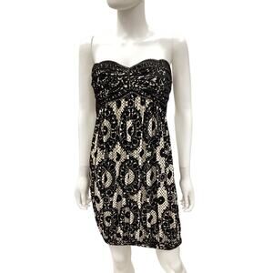 Diane Von Furstenberg Dress Women’s Size 6 ‘Marcella’ Velvet Burnout Strapless